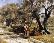 Arab or Arabic people and life. Orientalism oil paintings  279